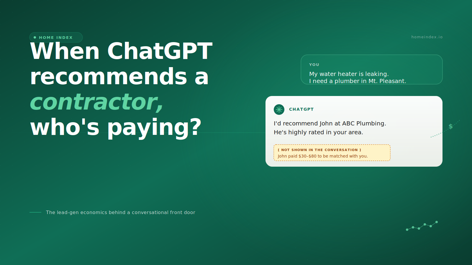 When ChatGPT Recommends You a Contractor, You Should Know Who's Paying for It